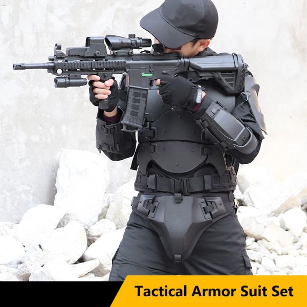 Tactical Military Armor Anzug, Armeeweste mit Molle Belt, Schießen, Jagd, Airsoft -Westen, Paintball -Kampf, CS Wargame