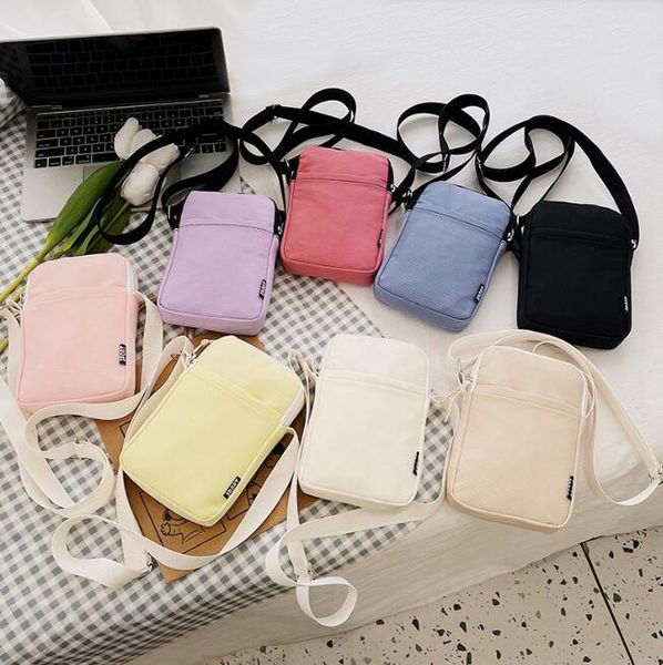 Plain Fashion Mini Crossbody Bag Ultralight Trendy Sling portátil Saco de celulares para escalada ao ar livre bolsa de celular