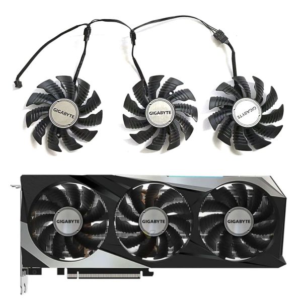 Pads 3 ventilatori NUOVO 4PIN 82MM T129215BU RX6800XT Fan GPU per Gigabyte Radeon RX6800 6800xt 6900xt Gaming OC Scheda grafica