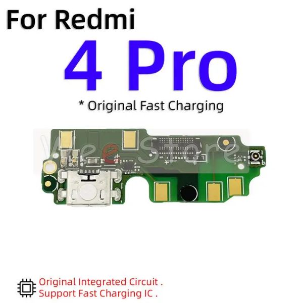 Carregamento rápido Aiinant USB Port Connector Dock Board Cable para Xiaomi Redmi Nota 4 4A 4X Pro Prime Global