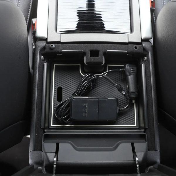 Para Land Rover Range Rover Evoque 2012-2018 Carreira Organizador do Console do Centro de Carros com Acessórios de Armazenamento ABS de Borracha Não deslizante