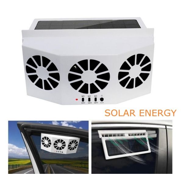 3 Cooler Car Fean Solar Cooling вентиляционный вентиляционный отверстие Портативное безопасное автоматическое солнечное вентилятор передний задний вентиляционный вентиляционный вентилятор Syste Syste4901972