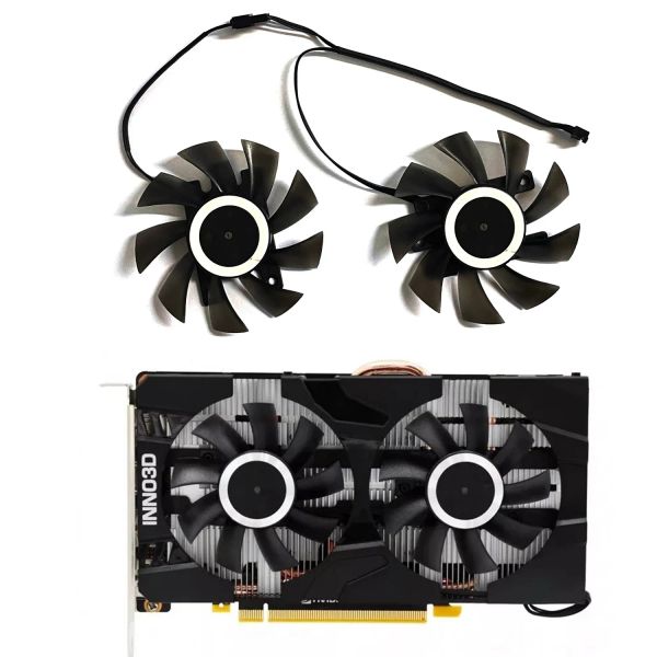 Pads 2pcs CF12815S CF12915S 75mm 4Pin GTX1060TI RTX2060 TWIN X2 CPU -Lüfter für Inno3D RTX2060 GTX1660TI GPU Koeler Fan