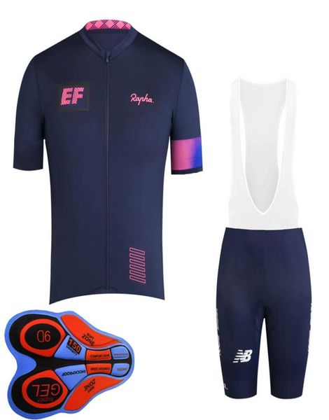 NEUE EF Education First Team Cycling Jersey Sommer Männer Kurzarm Sportbike Kleidung Schnell trockener Rennen tragen MTB -Fahrrad -Outfits Y7893294