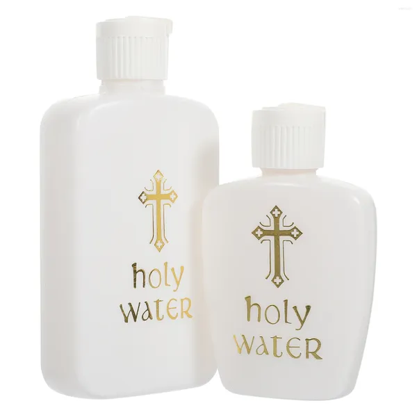 Vasos garrafa de água benta Bênção Decorações de batismo vazias garrafas pequenas igreja plástica Recipientes de festas recarregáveis decoram