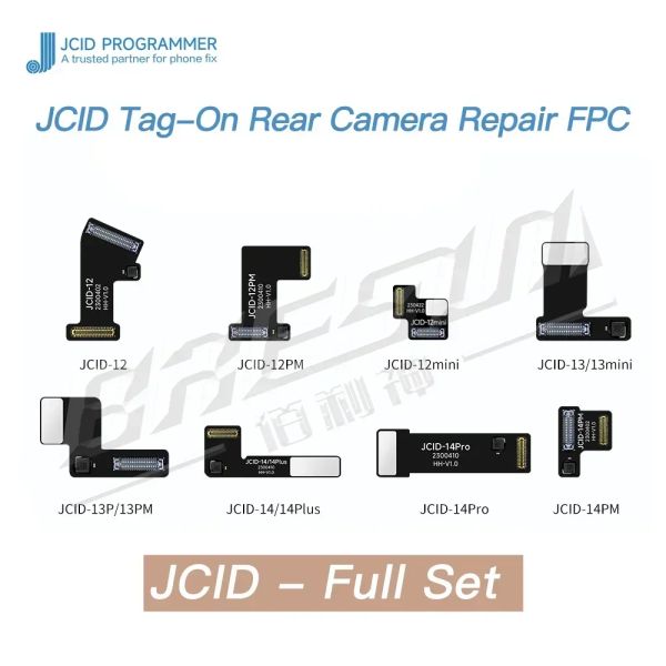 JCID, не удаляющая камера, FPC Flex для iPhone 12 13 14 Mini Plus Pro Max Camem Camera