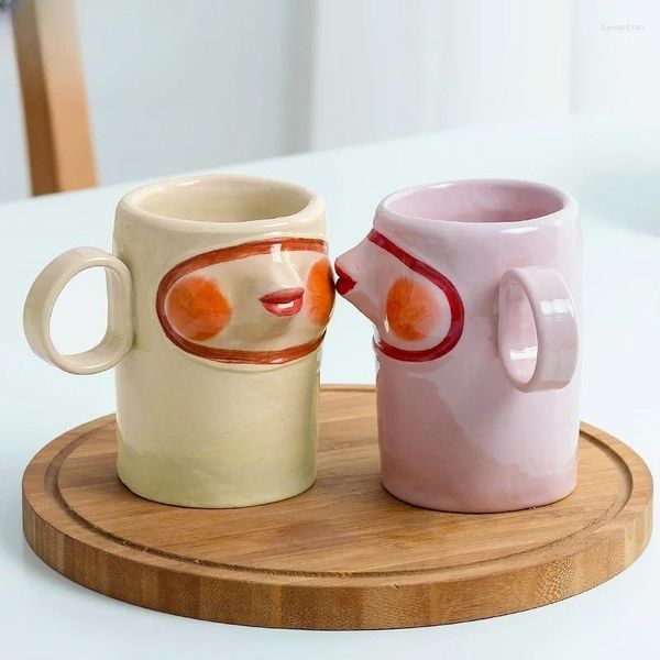 Tazze personalizzate tazze alla moda creativa regalo di matrimonio tazza di caffè ceramica baciare il tè