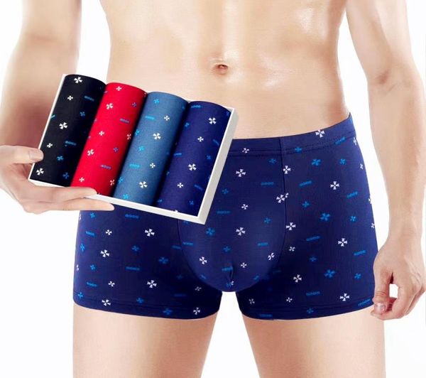 4PACK MEN039S Roupa íntima confortável e respirável Shorts Boxer Shorts5872481