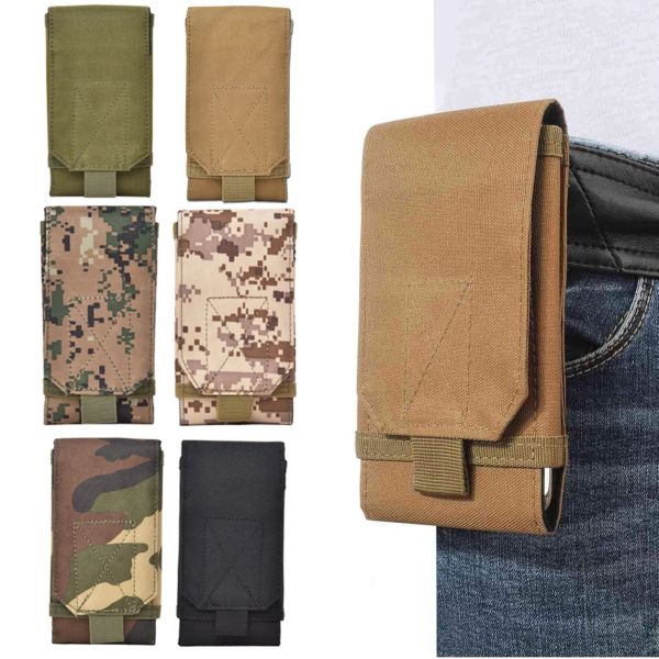Tactical Molle Phone Holster Pouch Universal Belt Saco Saco