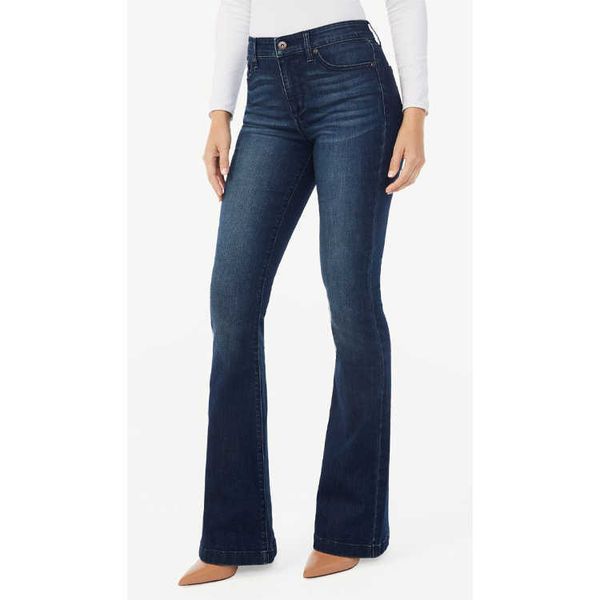 Jeans a stretto caldo lady jean con la vita alta donna pantaloni casual ascesa bagliore lavati jeans nuovo stile all'ingrosso