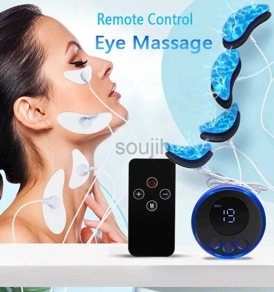 Massageador de rosto EMS Olhe Beauty Massger Device Remover Wrinkle Skin Care Instrumento de aperto Instrumento de levantamento facial em forma de V Face de elevador anti-rugas 240409