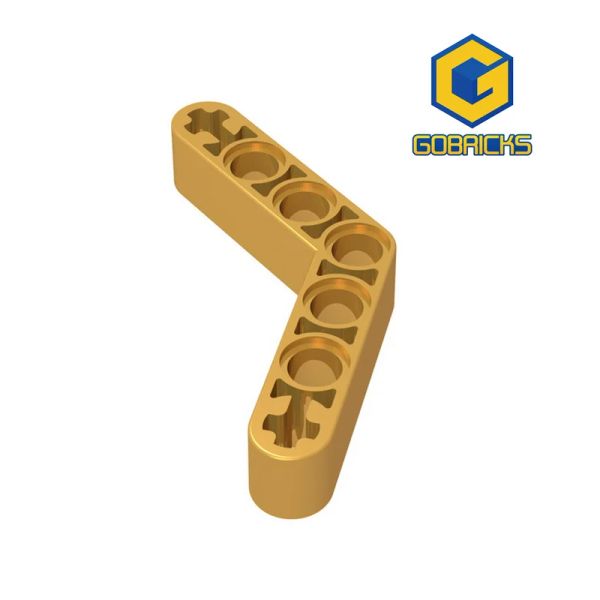 GOBRICKS High-Tech 10pcs Strahl 32348 4x4 Dicker gekrümmter Arm mit Schaftschraubenloch-Bausteinen Teilzubehör für Plastikgeschenk