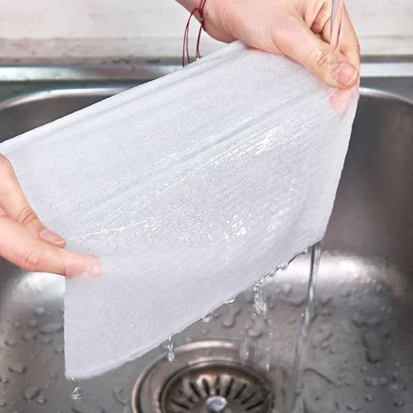 Большие одноразовые тряпки супер впитывающие утолщенные лодки полотенцы кухня не трогательные ткани для очистки масла для мыть