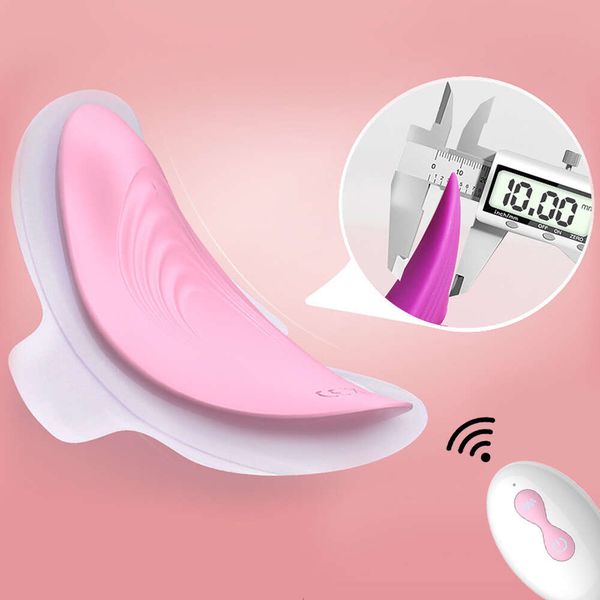 Butterfly Wearable Panties Dildo Vibradores Controle remoto sem fio Toys Sexy para mulheres G clitóris do clitóris de ponto Orgasmo de vagina