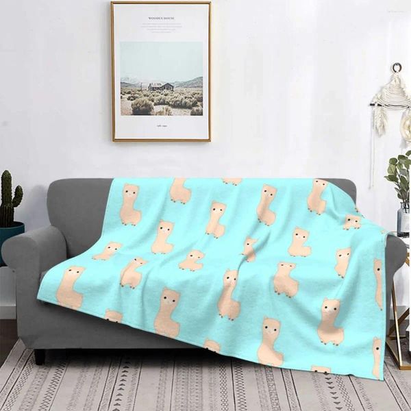 Coperte lama alpaca pattern coperta flanella a quattro stagioni animali carino carino da letto morbido da letto da letto