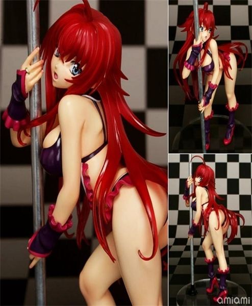 30cm High School DXD Sexy Rias Gremory Pólo Dança Figuras de Ação Anime PVC Brinquedos Modelo de coleção Toys T2008246363483