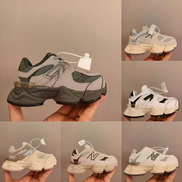 2024 Summer Shoes Kids 9060 кроссовки для кроссовки Top 9060 Joe Infant Designer Penne Cookie Sneaker Suede Pin