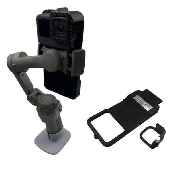 Telecamere Piatta di montaggio dell'adattatore gimbal portatile per GoPro Hero 9 Black Camera per DJI OM 4 /Osmo Mobile 3 Gimbal