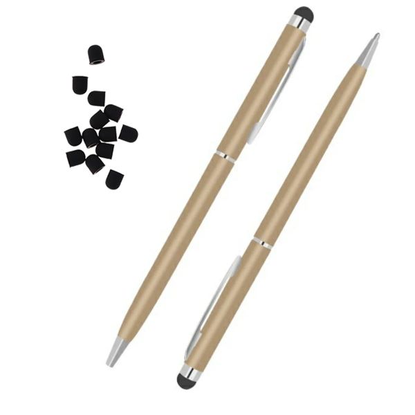 15pcs Stilus TIPS Penna sostituzione Copertura di gomma Schermata di cassette di penne in gomma in gomma Schermata di bambù cappacitivo universale Bamboo
