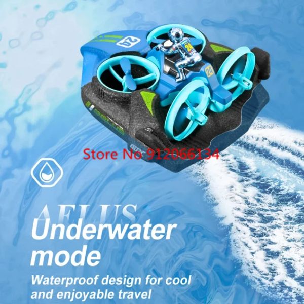 2,4G RC Plane Car Boat 3 em 1 Aircraft Speed Boat Speed Boat de alta velocidade RC