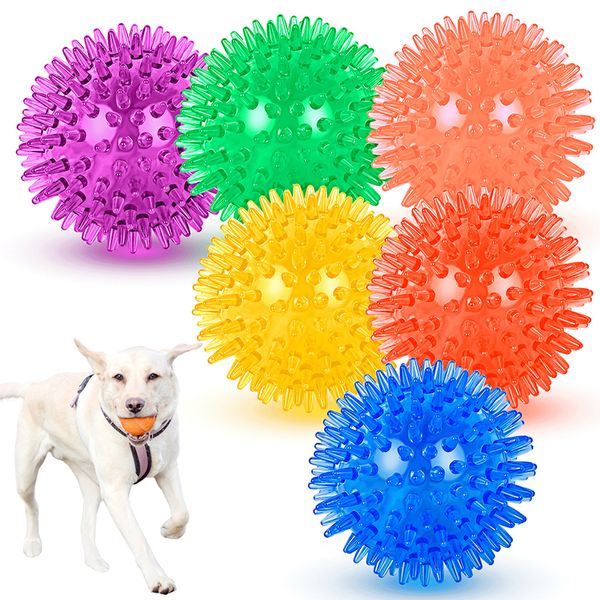 Pet Squeaky Ball Yumuşak Bıçağı Köpek Oyuncakları Köpek Komik Etkileşimli Chew Tpr Oyuncak Isırmaya Direnen Köpekler için Dişler Eğitim Kauçuk Evcil Hayvanlar Malzemeleri