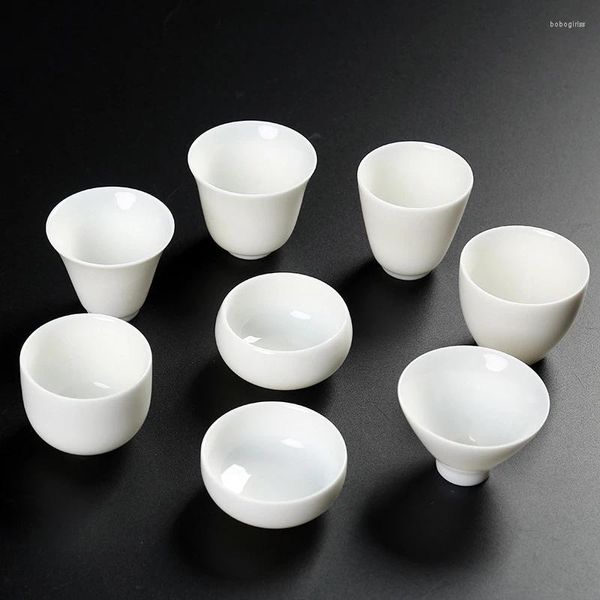 Xícaras picadas 1pcs Pequena xícara de cerâmica de cerâmica xícara de chá de cerâmica mini expresso de café porcelana chinesa vidro de vidro doméstico por atacado