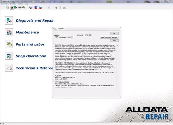 2022 Nuovo software di riparazione automatica AllData Alldata 10.53V All Data Car Software con supporto tecnico per automobili e camion Diagnostic Strumento