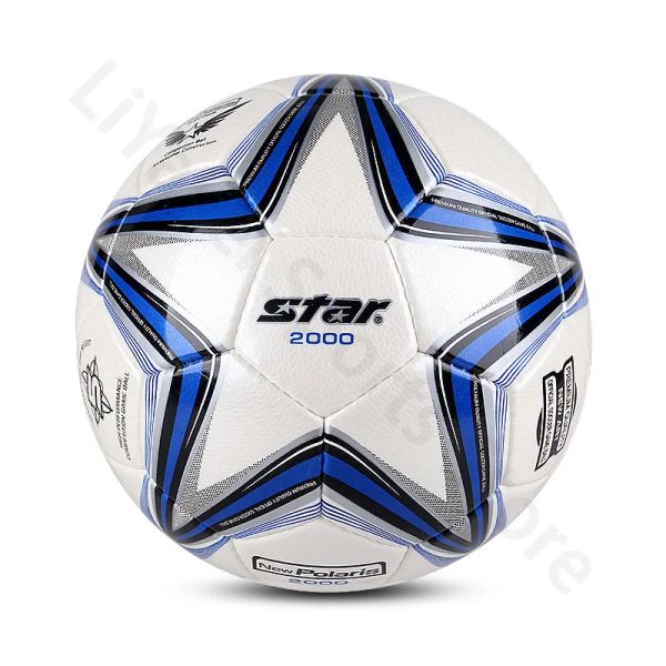 Neue Star Size 5 Erwachsene Fußbälle Offizielle Trainingstraining Match Soccer Bälle im Freien in Indoor Standard Futsal Football Free Geschenke