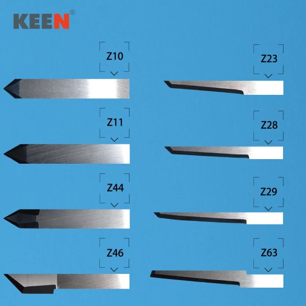 Keentools Zund Blade Wolfram -Carbid -Vibrationsmesser Oszillierender Werkzeuge Digitaler CNC -Cutter Z11 Z21 Z28 Z46 Z51 Z61 Z71 10PCS/LOT
