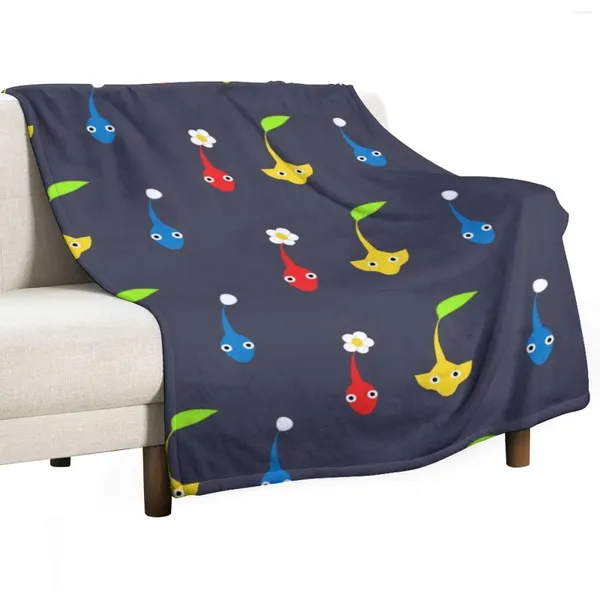 Cobertores Pikmin personagens lança sofá de cobertor pesado recheado