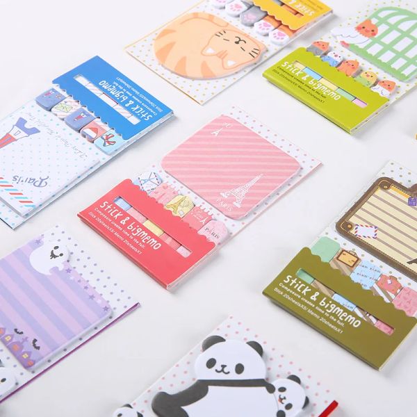 1pc Panda/Katze Sticky Notes Memo Pads Paper etwa 120 Seiten