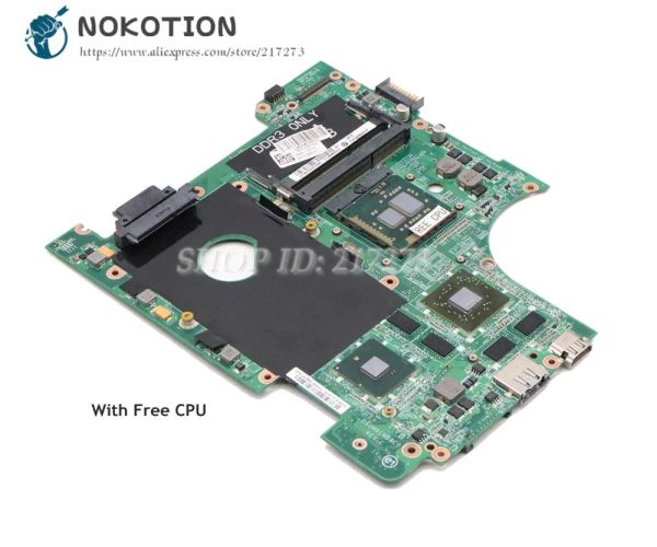 NOKOTION NOKO DELL para Dell Inspiron 14R N4010 Laptop Motherboard HM57 DDR3 HD5650M 1GB CPU FREE DAUM8CMB8C0 CN0951K7 0951K7