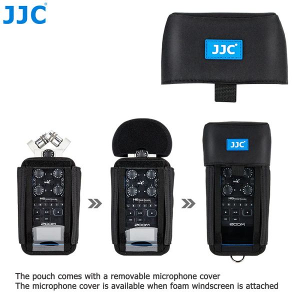 Partes JJC Câmera do porta -câmera Bolsa de registro de bolsa para zoom Records H6 H5 H4N H4N Pro Handy Video Video Digital Recorder Protector Acessórios