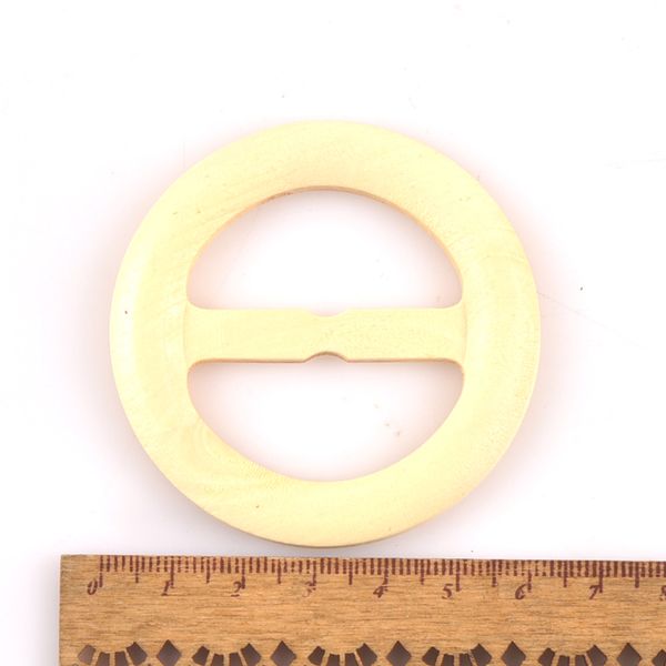 Hölzerne runde Ringgürtelschnalle für Kleidung Bag Accessoires Kleidungssteine Ornament Handgefertigte DIY -Zubehör Windlack Dekor M2591