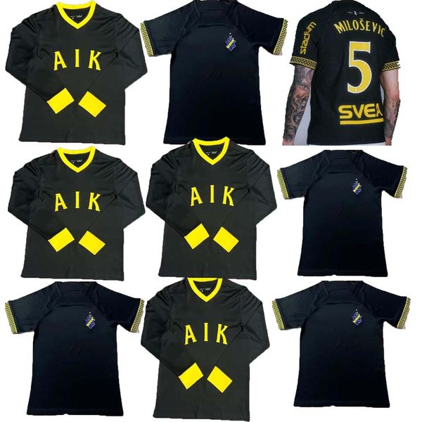 AIK Solna 132-jährige Geschichte Hot Sales Soccer Trikots Stockholm beste Qualität Special Limited-Edition-Kit Fischer Hussein Otieno Guidetti Thill 24 25 Jersey Football