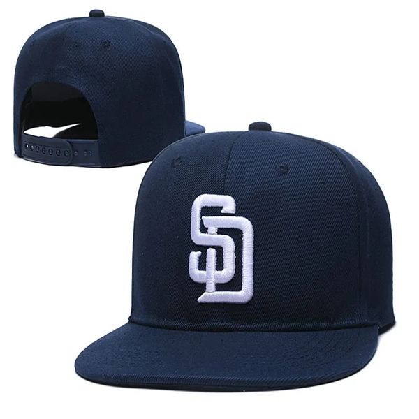 24 Styles Padreses-SD-Buchstaben Baseball Caps Spring Casual Mode Casquette Knochen Baumwollhut für Männer Frauen Kleidung Großhandel Snapback Hats V2