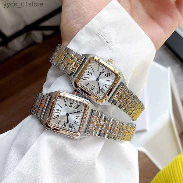 Relógios femininos Marcas de moda es feminina la photo square numerais árabes Dial estilo aço metal de boa qualidade pulso c65 l46