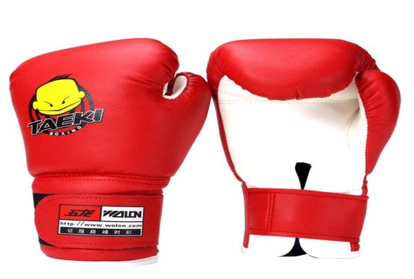 Kind 1 Paar Langlebige Boxhandschuhe hochwertige Cartoon Sparring Kick Fight Handschuhe Training Fäuste PU Leder Boxhandschuhe 277o6256013