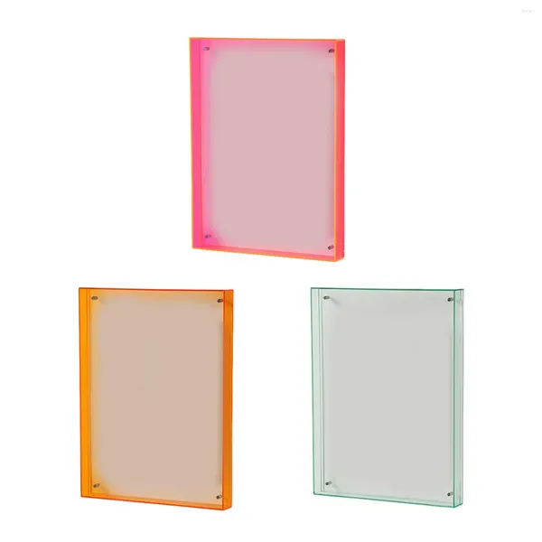 Frames 6cmx9cm schwimmend Bilderrahmen Wandmontierte Schlafzimmer Dekorative durchscheinende POGRAGE DISGEKELN DECRORATION ACRYRY