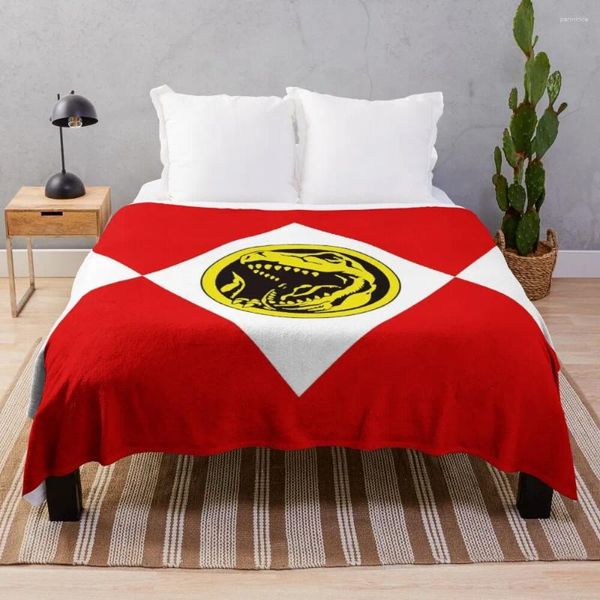 Cobertores MMPR Red Ranger com Coin Trow Blanket