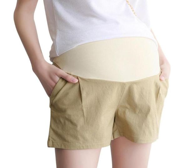 Casual Gift Dünne Schwangerschaft elastischer Taillenwäsche Baumwolle atmungsaktiv weich über Bauch Minderjährige Shorts Mode Outdoor Sommer3928482