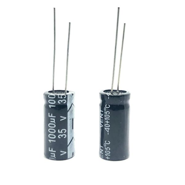 Capacitor eletrolítico de alumínio 35V 33UF 47UF 100UF 220UF 470UF 1000UF 2200UF 3300UF 4700UF 6800UF 35WV 35VDC 33MF 470MF 1000MF