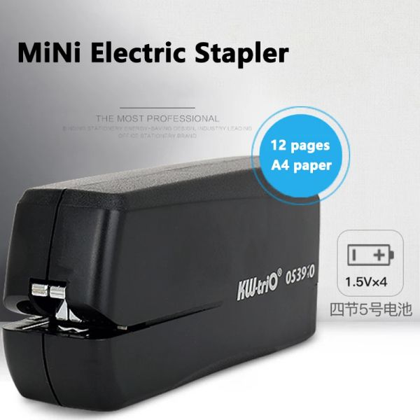 Stapler 2023 NEWLECTION COTAKLER MAKİNESİ Pil Taşınabilir Otomatik No.10 Staples Okul Kağıdı Zımba Ofis Kırtasiyesi 5390