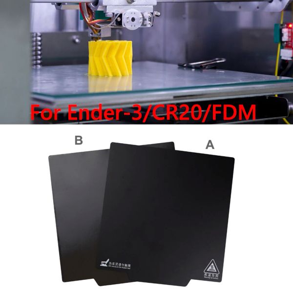 2pcs 3D-Druckerteile Magnetische Basis-Druck-Bettband Weichmagnetbusten Oberfläche Flex Platte Heizbett Aufkleber für Ender-3
