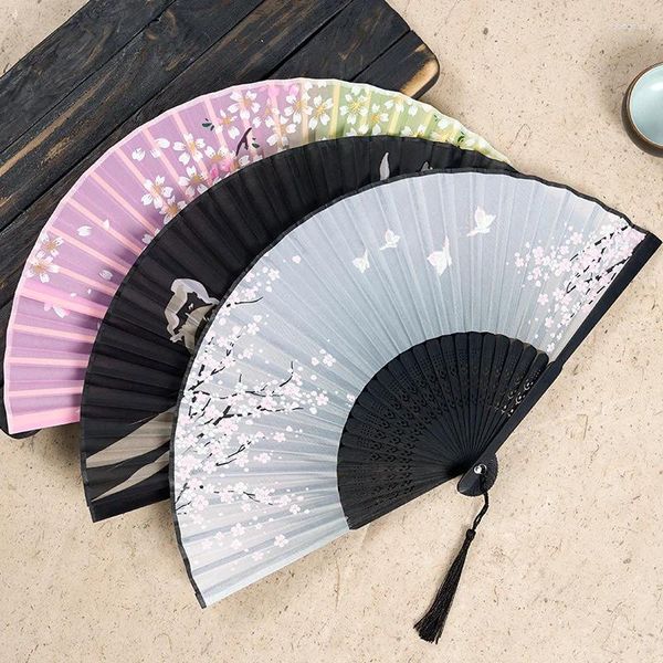 Dekorative Figuren 6 -Zoll Antique Folding Fan Student Hanfu Geschenk Fanzi Scenic Spot in China Nachtmarkt POFORY BAY BAMBOO BAMBOO