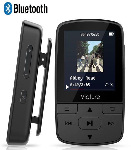 Victure Bluetooth MP3 Player 8 GB Clip Sport tragbarer verlustloser Sound HiFi Music Player mit Kopfhörer FM Radio Voice Recorder5483581