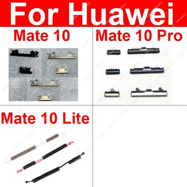 Кнопки громкости боковой питания для Huawei Mate 10 Lite 10 Pro Power On Over Off Glement Up Down Switch