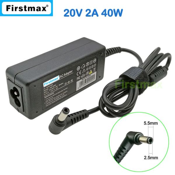 Adattatore 20V 2A Laptop AC Adattatore Adattatore per MSI Wind U110 U115 U120 U123 U125 U130 U135 U140 U150 U160 U180 U200 U270 U90