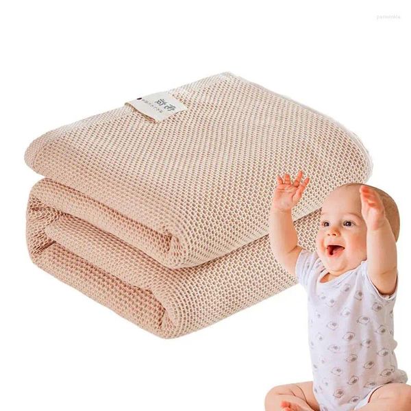 Coperte baby swaddle coperta trapunte throw 39x59in comoda trapunta di cotone a nido d'ape leggera leggera