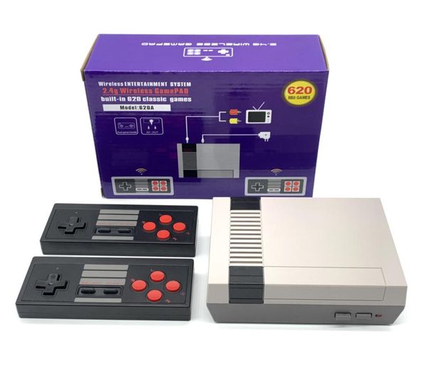 Mini AV TV Video Game UBox Super Classic per NES FC 620IN Games Video Game Console retrò con doppia porta da 24 g Wirele8108419